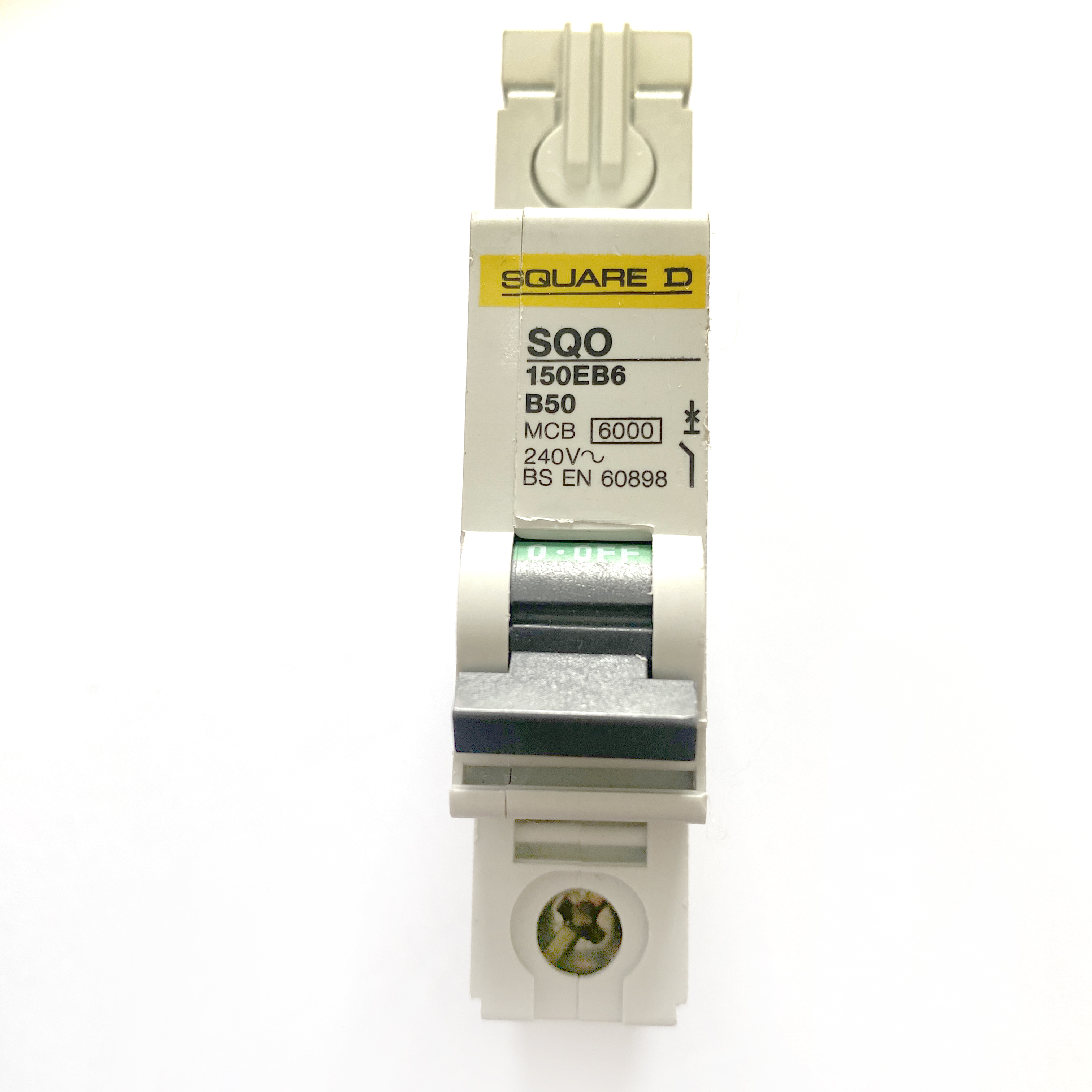 Square D SQO 150EB6 B50 50A 50 Amp MCB Circuit Breaker Type B